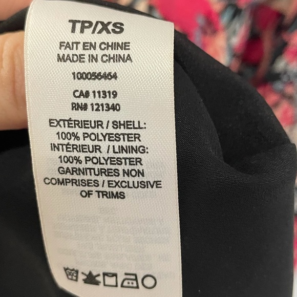 Dynamite, Women Long Sleeve Mini Flowy Dress, Belted, XS, Floral, fitted waist - Picture 11 of 14